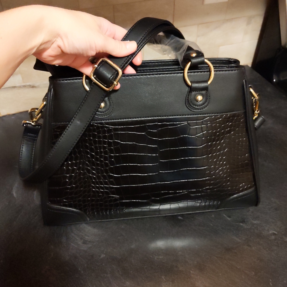 JOSE HESS BEL AIR BLACK HANDBAG - Picture 3 of 8